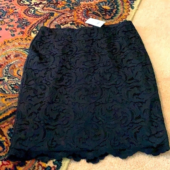 NWT, Cache, Black Lace Under Satin Lining, Sz. 10 - Picture 3 of 7